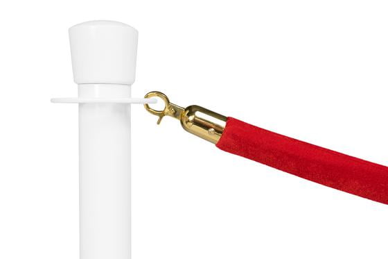 Afzetkoord Rood met messing kop