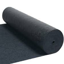 Tapijt (loper) per 1 M2 (1mtr Br x ..   mtr lengte ) Zwart